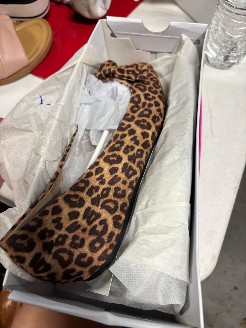 Corkys Leopard Print Ballet Flats - Brown/Black